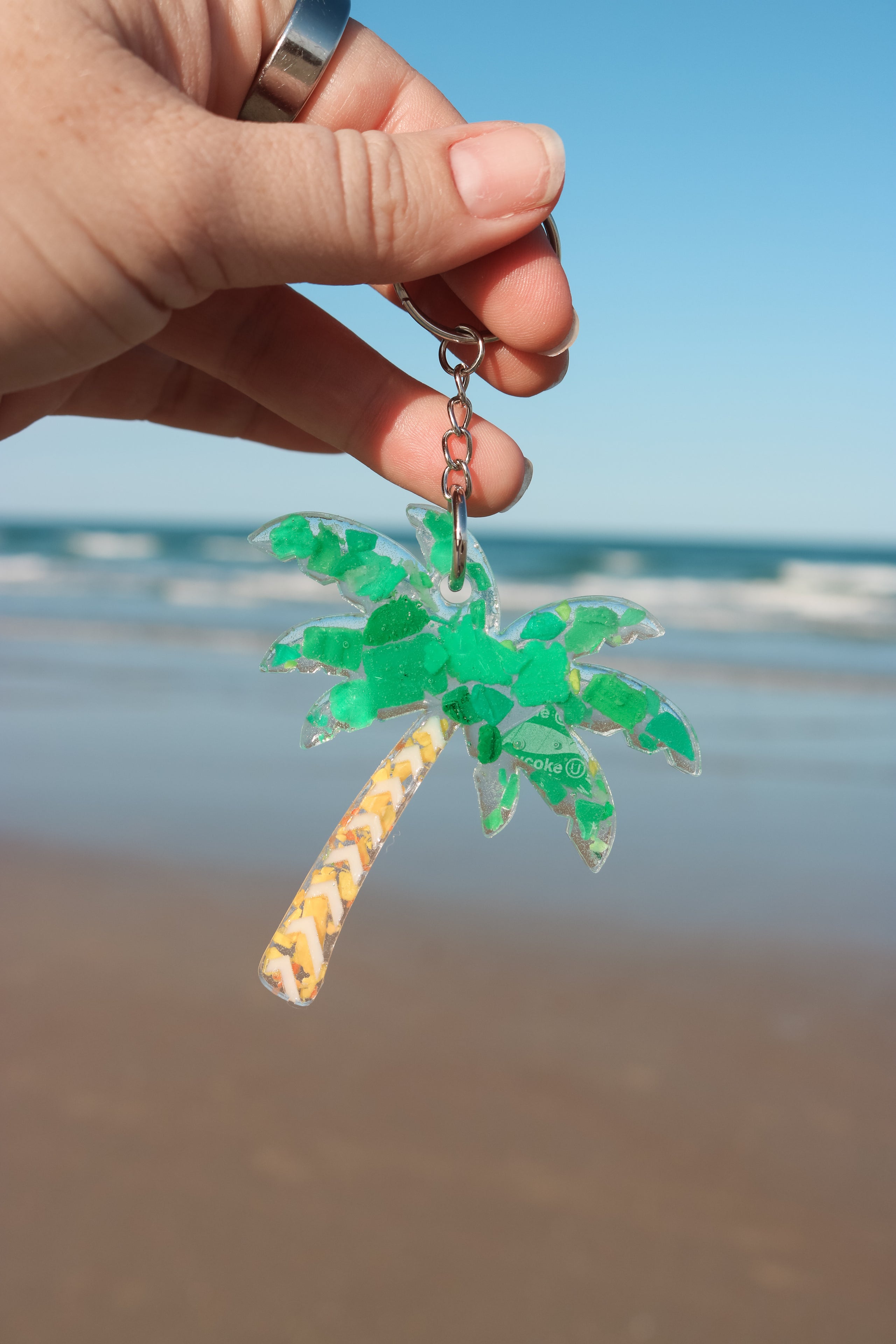 Palm tree keychain deals